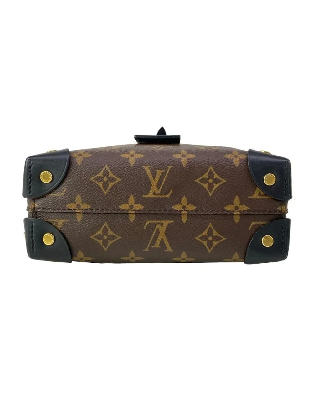 Louis Vuitton Shoulder Bag Monogram Petite Malle Souple Noir